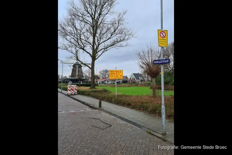 Wegafsluiting voor nieuw gasstation Florasingel