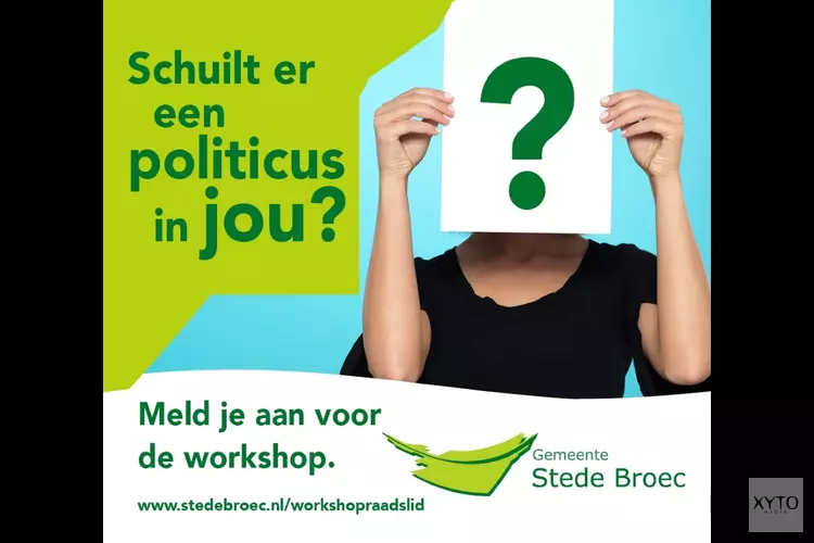 Stede Broec houdt workshop ‘Politiek actief’