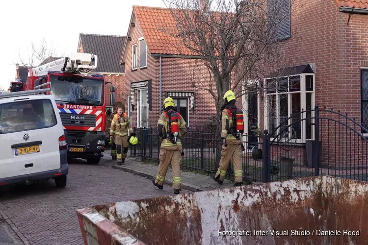 Brand in woning Lutjebroek